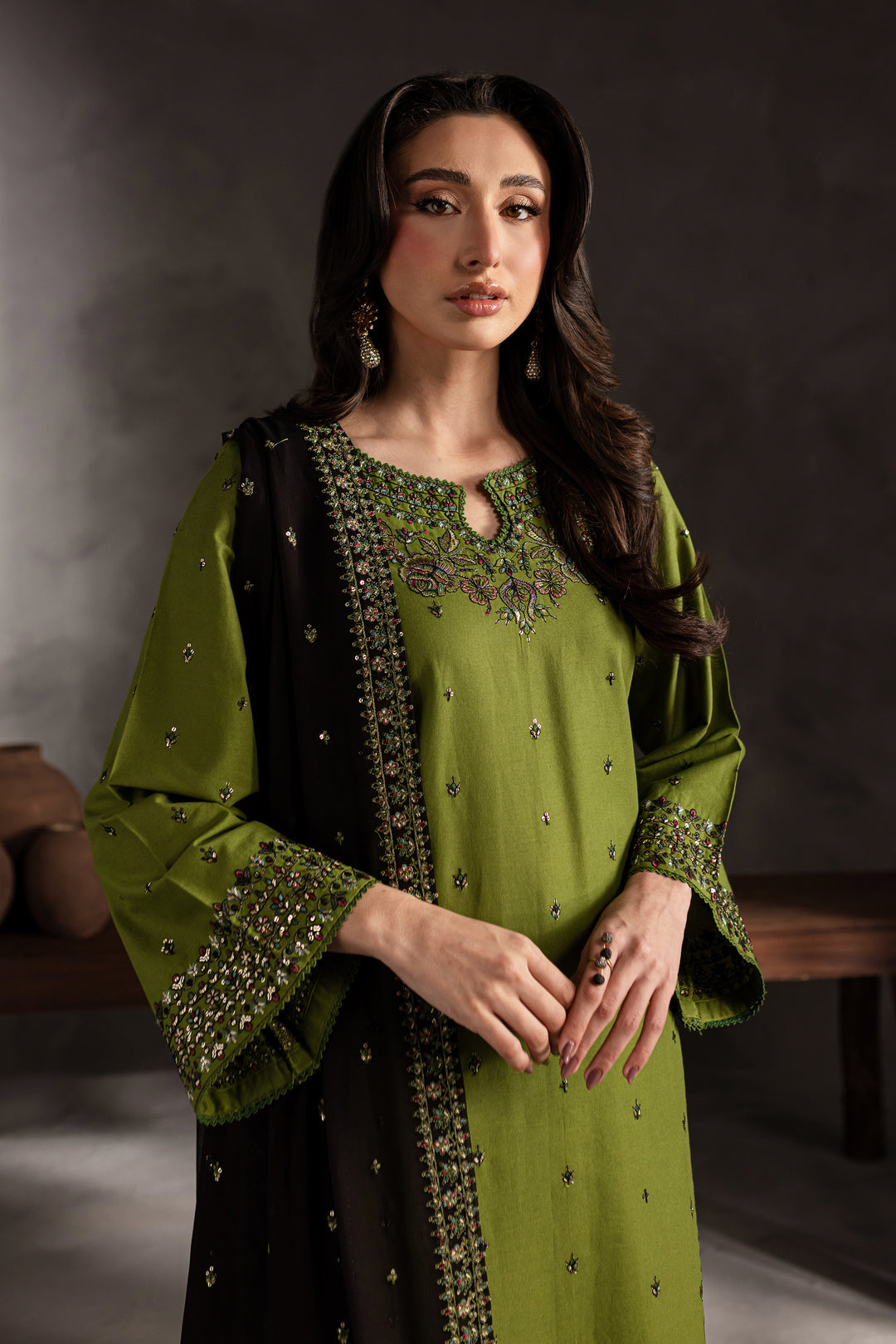 Ezzah 3Pc Lawn Embroidered