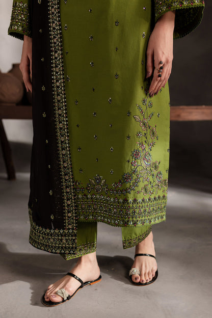 Ezzah 3Pc Lawn Embroidered