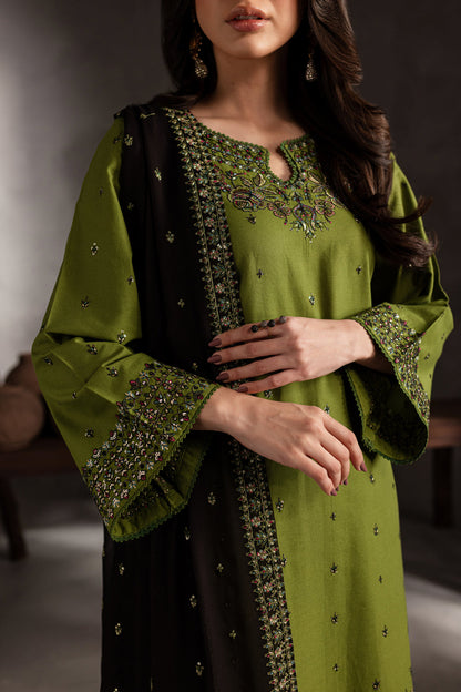 Ezzah 3Pc Lawn Embroidered