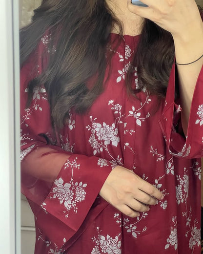 Maroon Floral