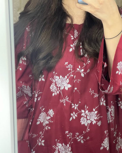 Maroon Floral