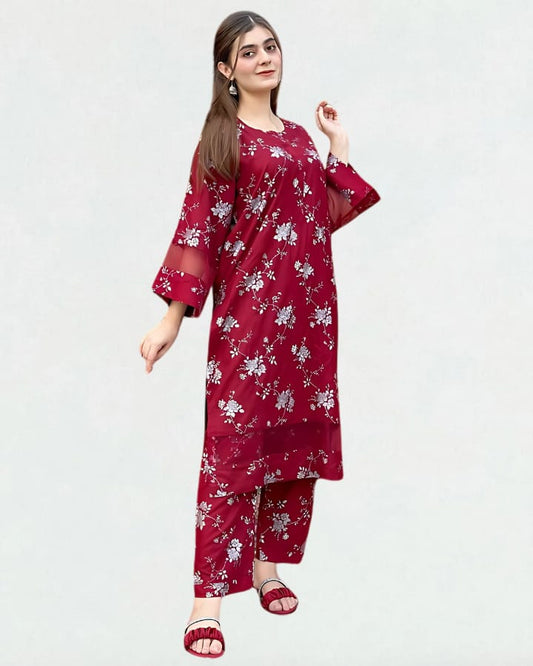 Maroon Floral